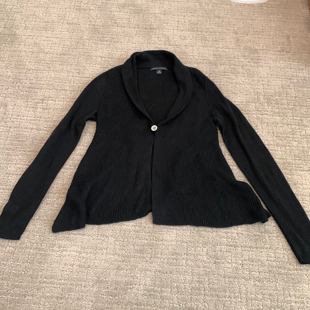 Banana Republic Button Cardigan Rabbit Hair Black Small